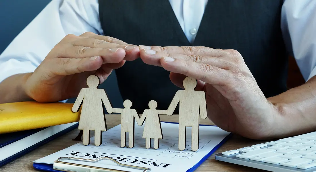 Life Insurance policy on a desk