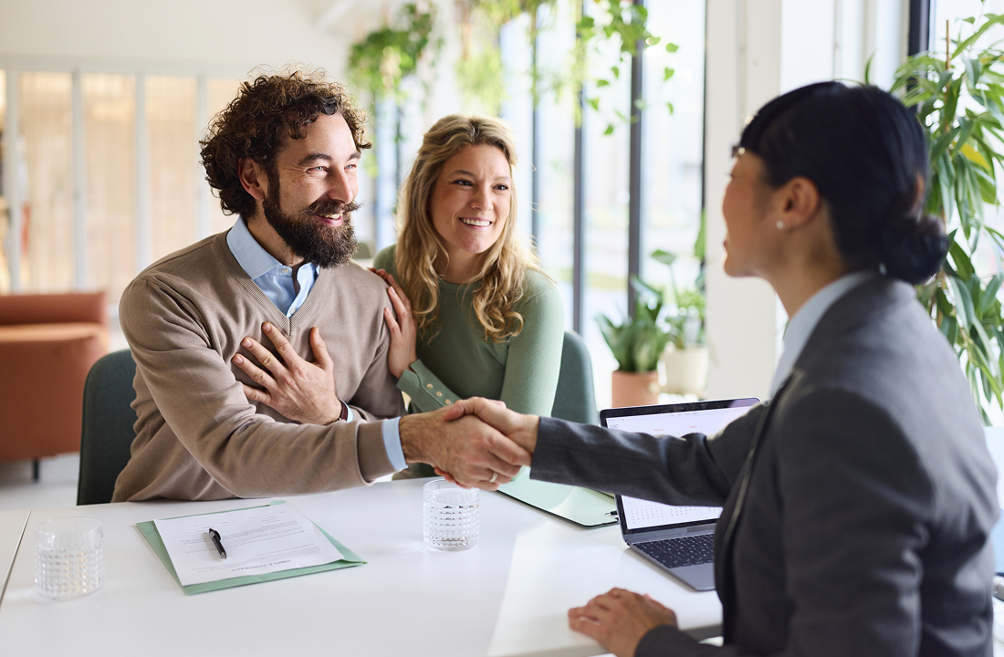 Couple meeting with financial advisor